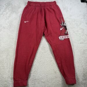 Nike Alabama Crimson Tide Joggers Mens Medium Red Dri-Fit Gym Fleece Sweatpants